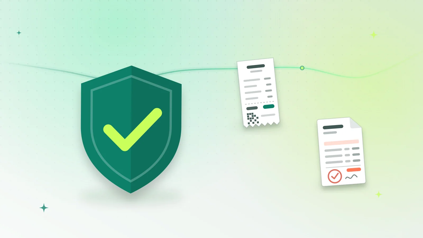 Illustration of a shield, a receipt and a written complaint document representing consumer rights in Pakistan